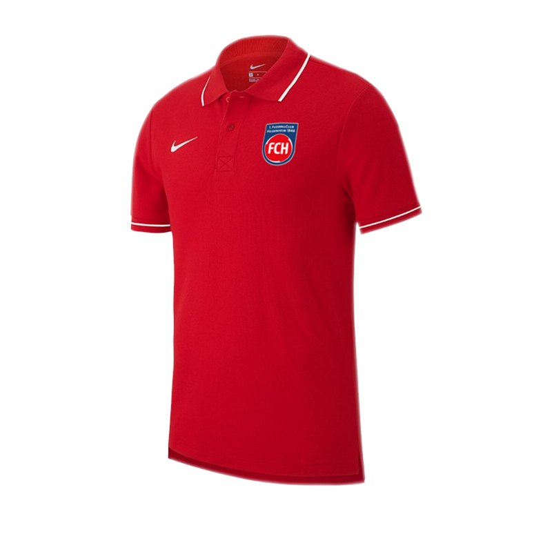 Nike 1. FC Heidenheim Poloshirt 2019/2020 Rot F657 - rot