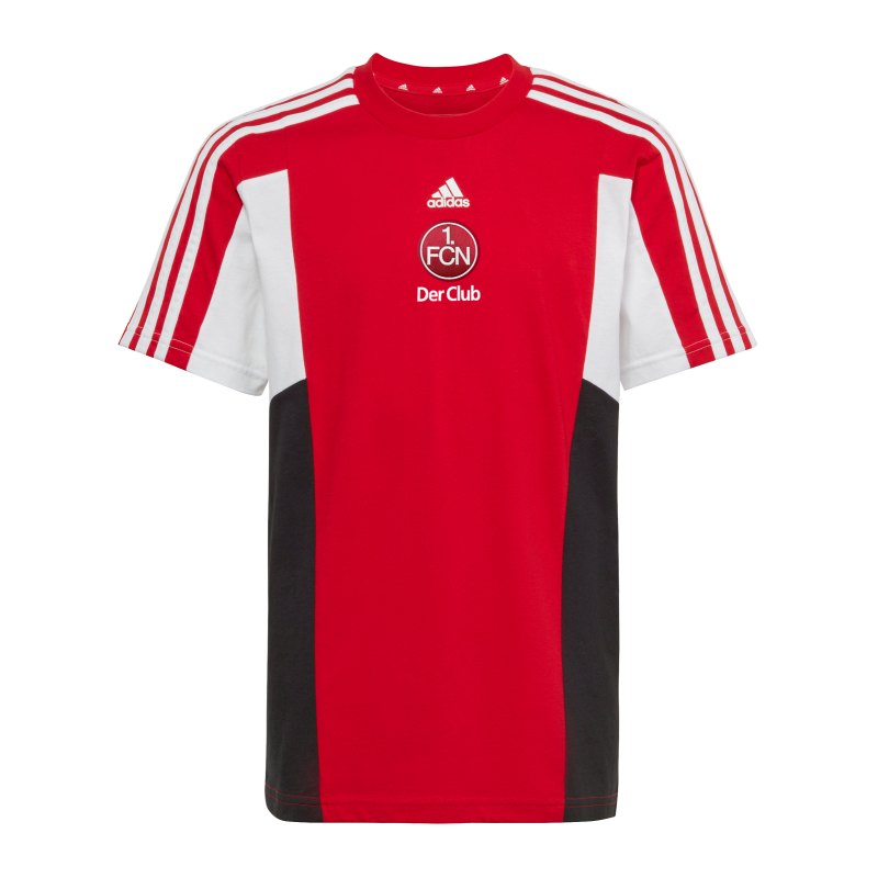 adidas 1. FC Nürnberg Colorblock T-Shirt Kids Rot - rot