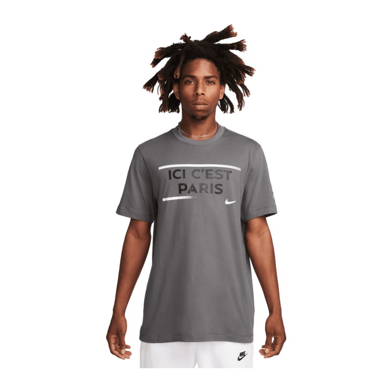 Nike Paris St. Germain T-Shirt Grau F068 - grau
