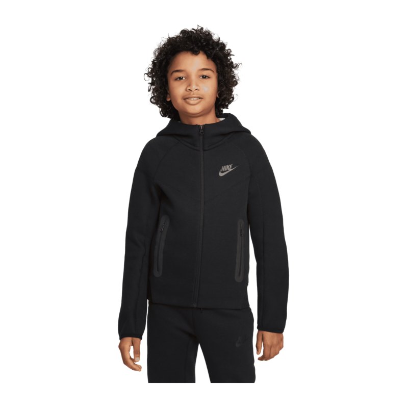 Nike Tech Fleece Jacke Kids Schwarz F010 - schwarz