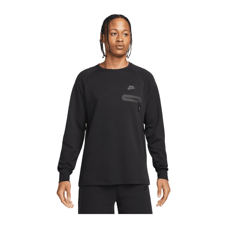 Nike Tech Fleece Sweatshirt Schwarz F010 - schwarz