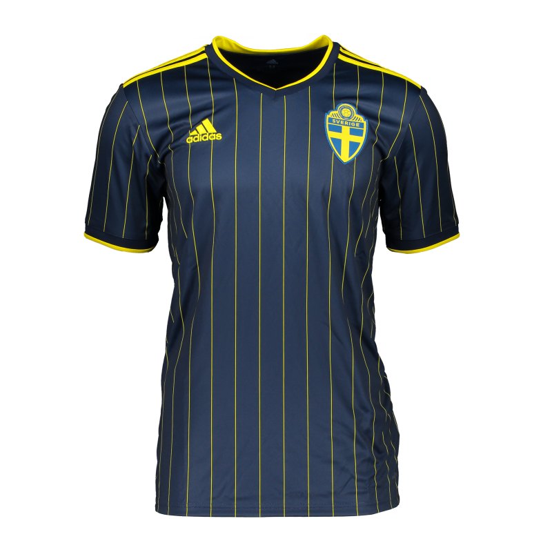 adidas Schweden Trikot Away EM 2020 Kids Blau - blau