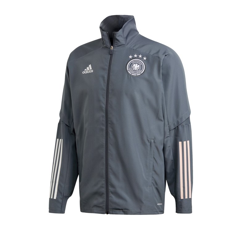 adidas DFB Deutschland Trainingsjacke Pre Grau - grau