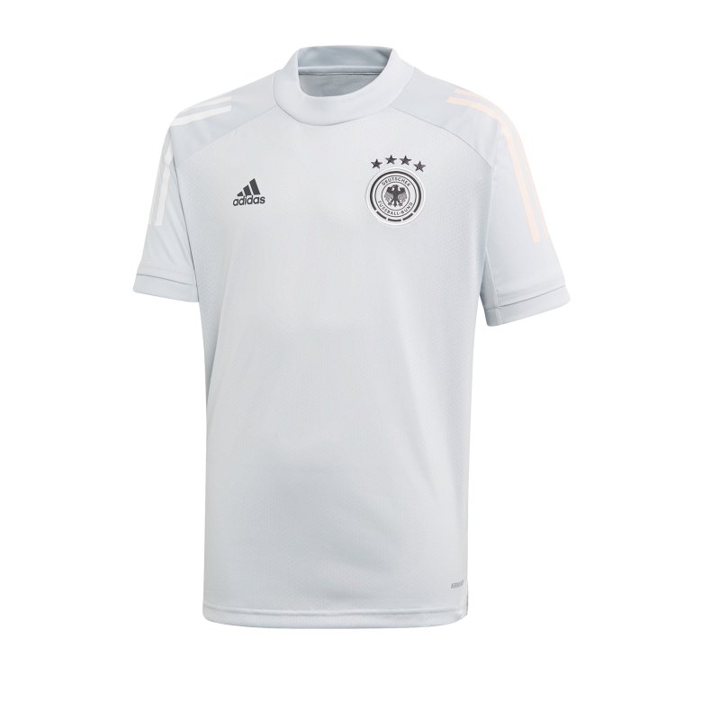 adidas DFB Deutschland Trainingsshirt Kids Hellgrau - weiss