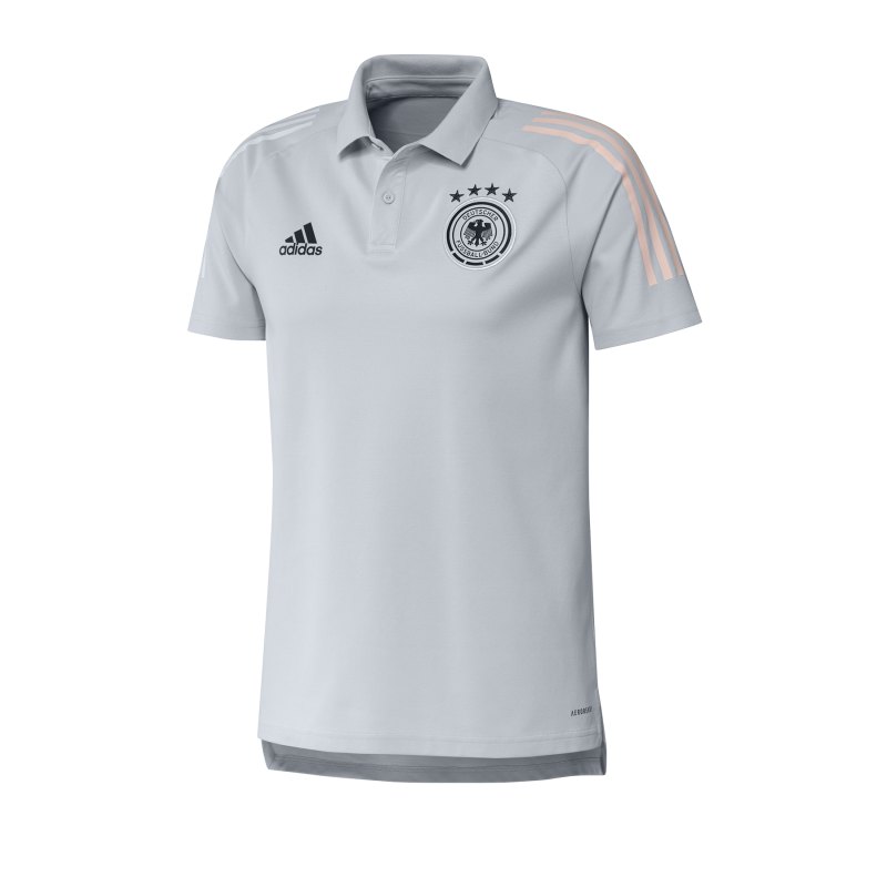 adidas DFB Deutschland Poloshirt Hellgrau - grau