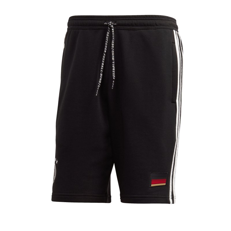 adidas DFB Deutschland 3S Short Schwarz - schwarz