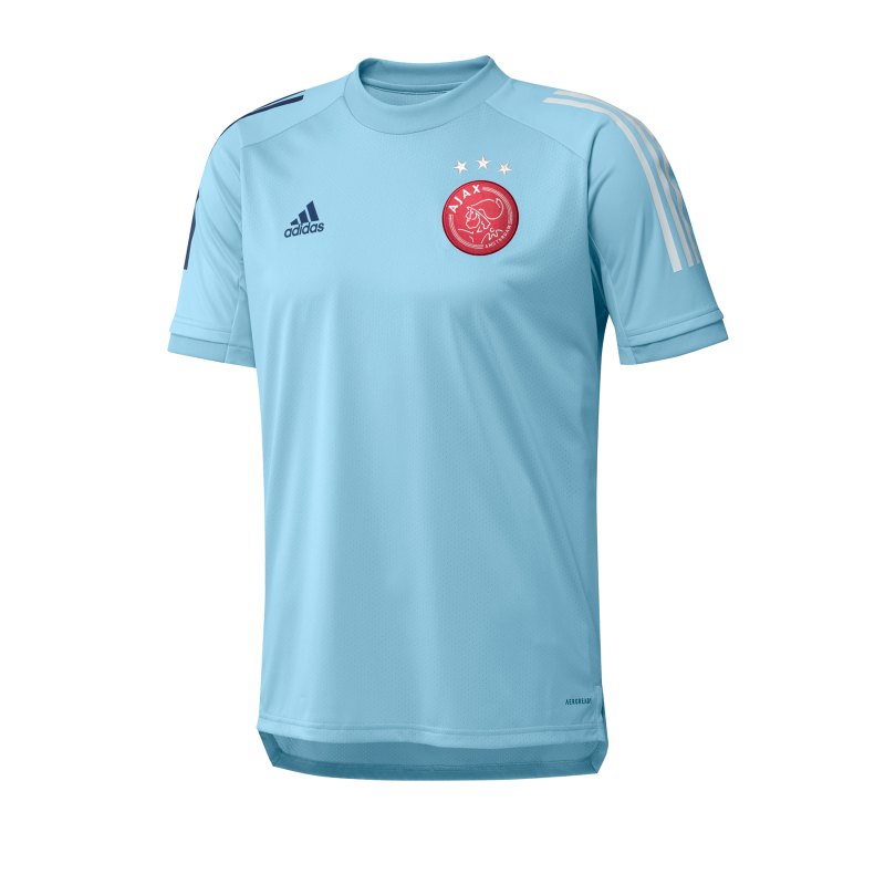 adidas Ajax Amsterdam Trainingsshirt kurzarm Blau - blau