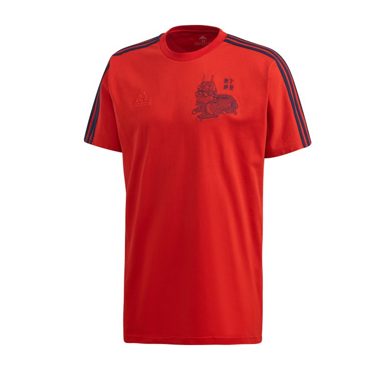 adidas FC Bayern München CNY Tee T-Shirt Rot - rot