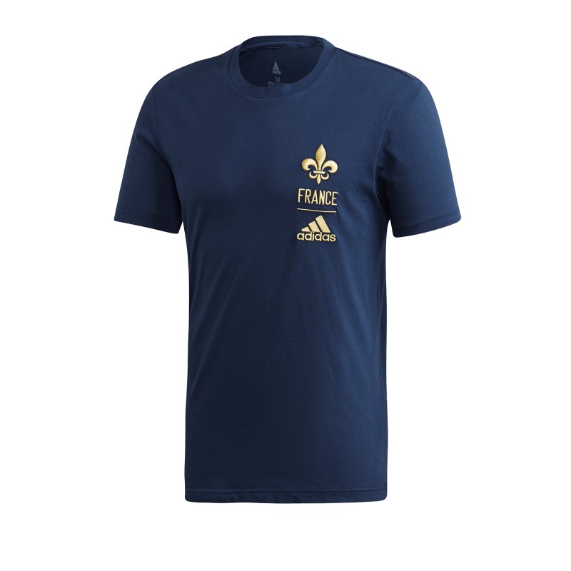 adidas Frankreich T-Shirt Blau - blau