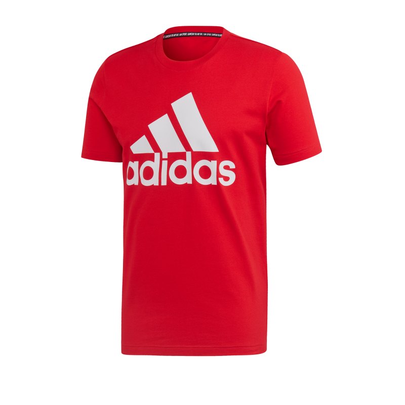 adidas MH BOS T-shirt Rot Weiss - rot