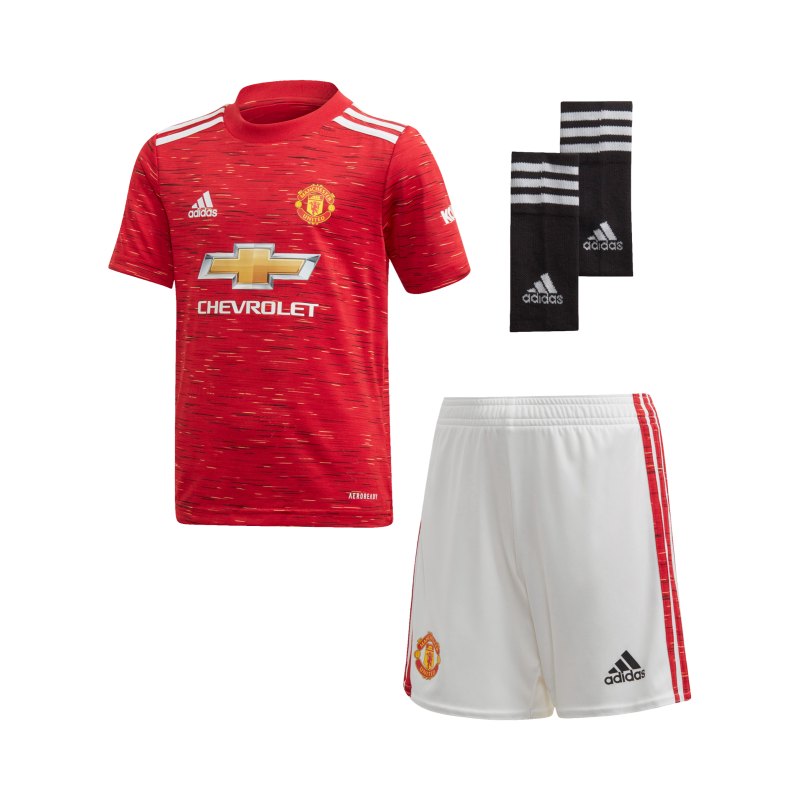 adidas Manchester United Minikit Home 2020/2021 Rot - rot