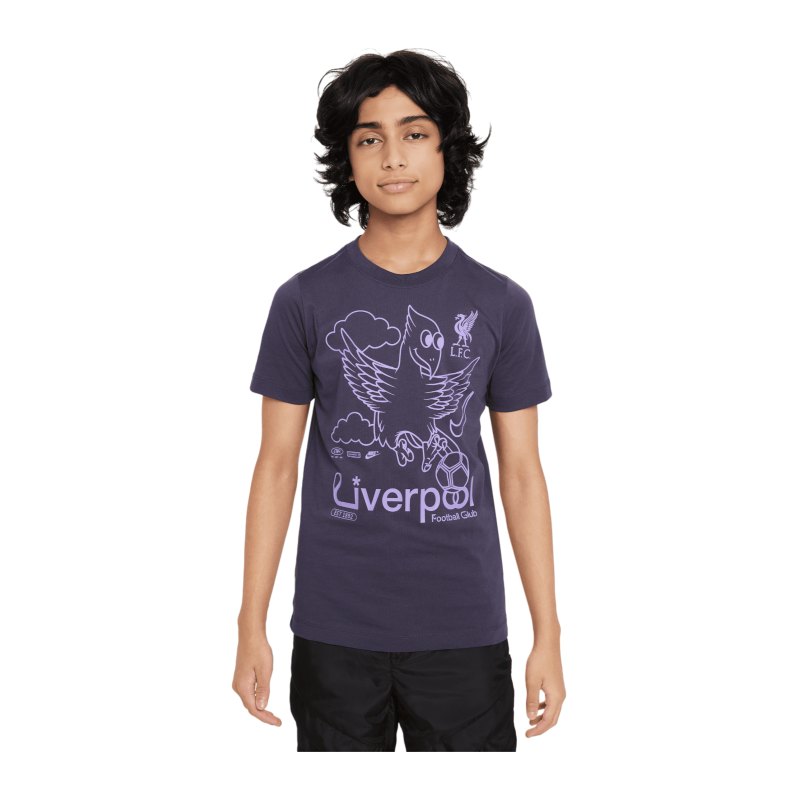 Nike FC Liverpool Air T-Shirt Kids Grau F015 - grau