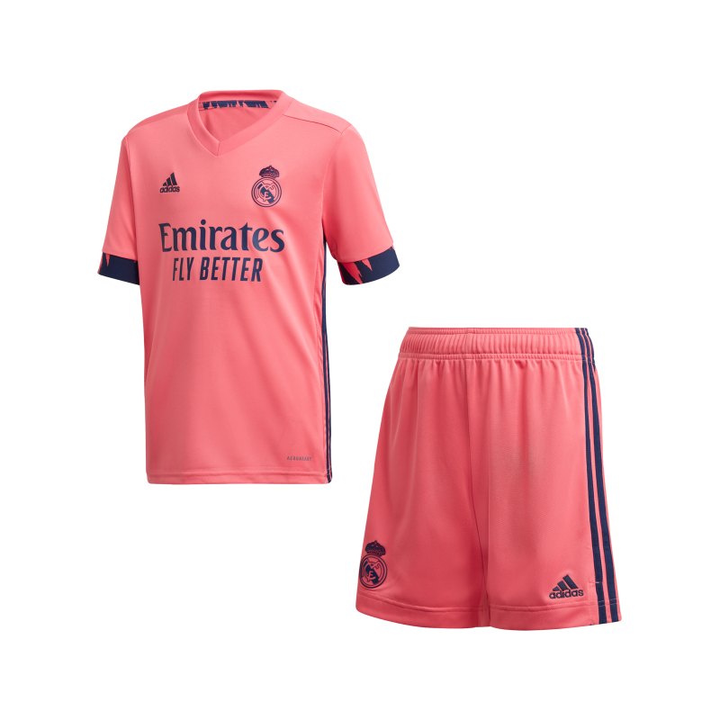 adidas Real Madrid Trikotset Away 2020/2021 Kids - pink