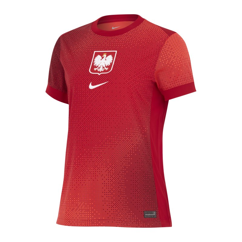Nike Polen Trikot Away Damen Rot Rot Weiss F635 - rot