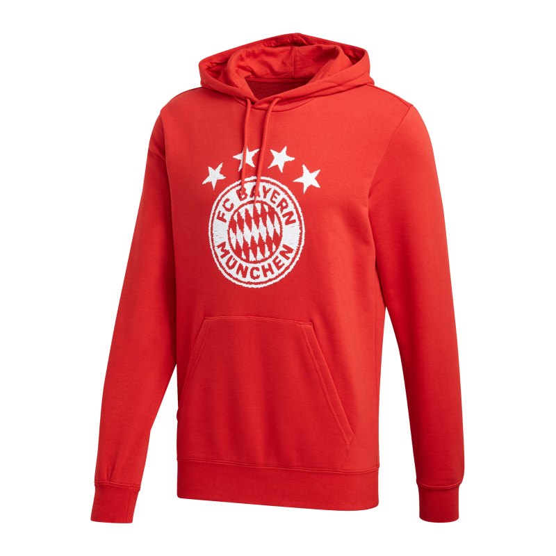 adidas FC Bayern München DNA Graphic Hoody Rot - rot