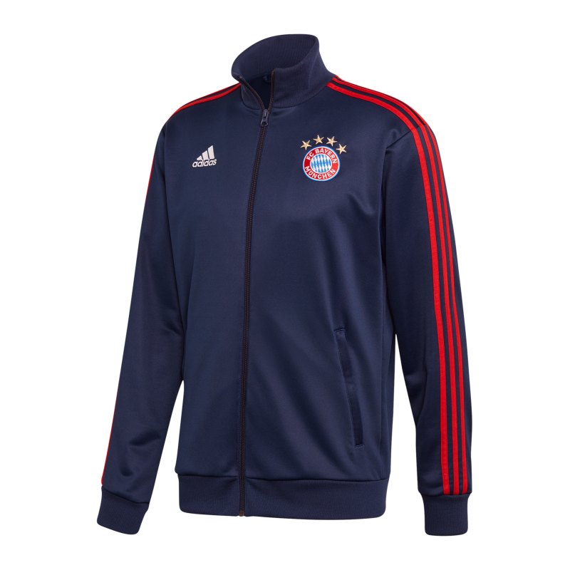 adidas FC Bayern München 3S Trainingsjacke Blau - blau