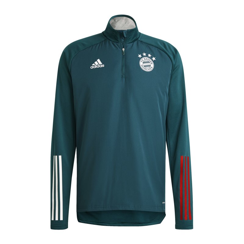 adidas FC Bayern München Sweatshirt Grün Rot - gruen
