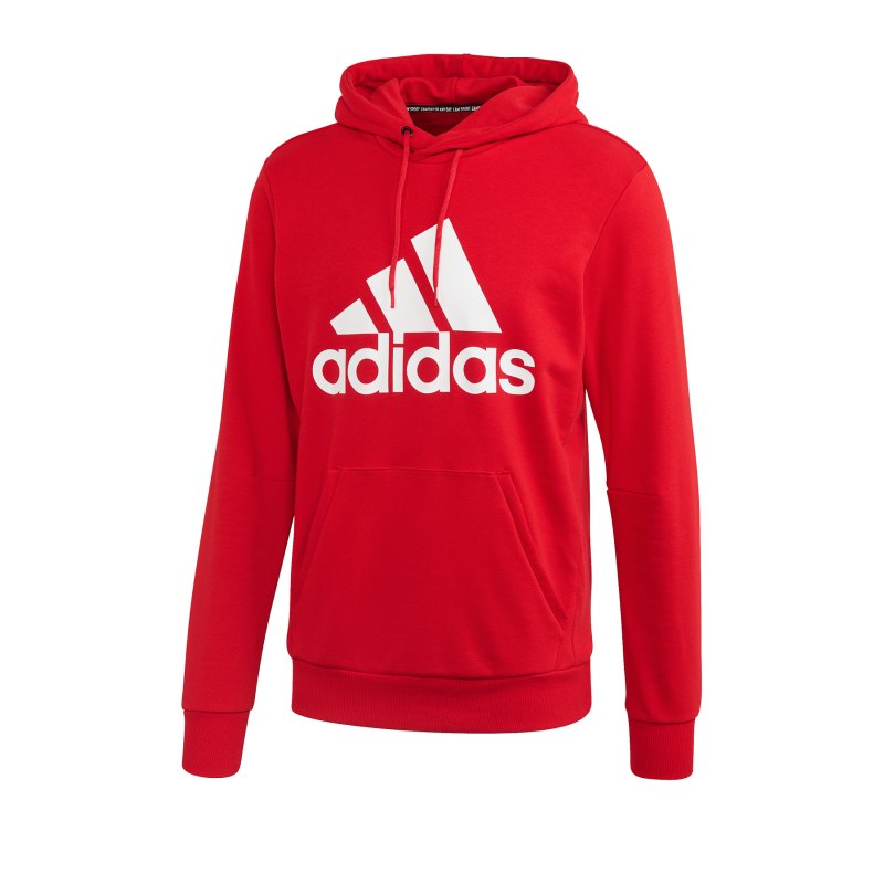 adidas MH BOS Hoody Rot Weiss - rot