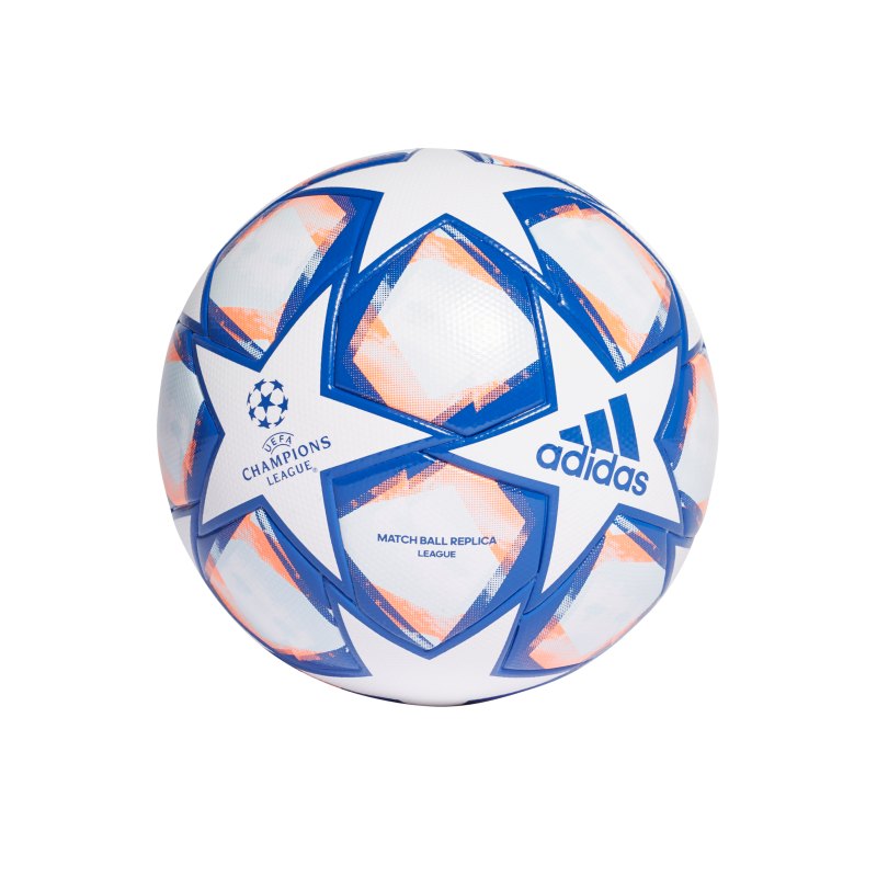 adidas Champions League Finale LGE Fussball Weiss Blau Orange - weiss