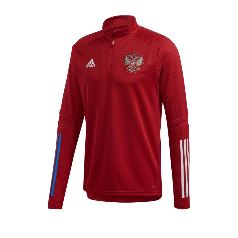 adidas Russland 1/4 Zip Sweatshirt Rot - rot