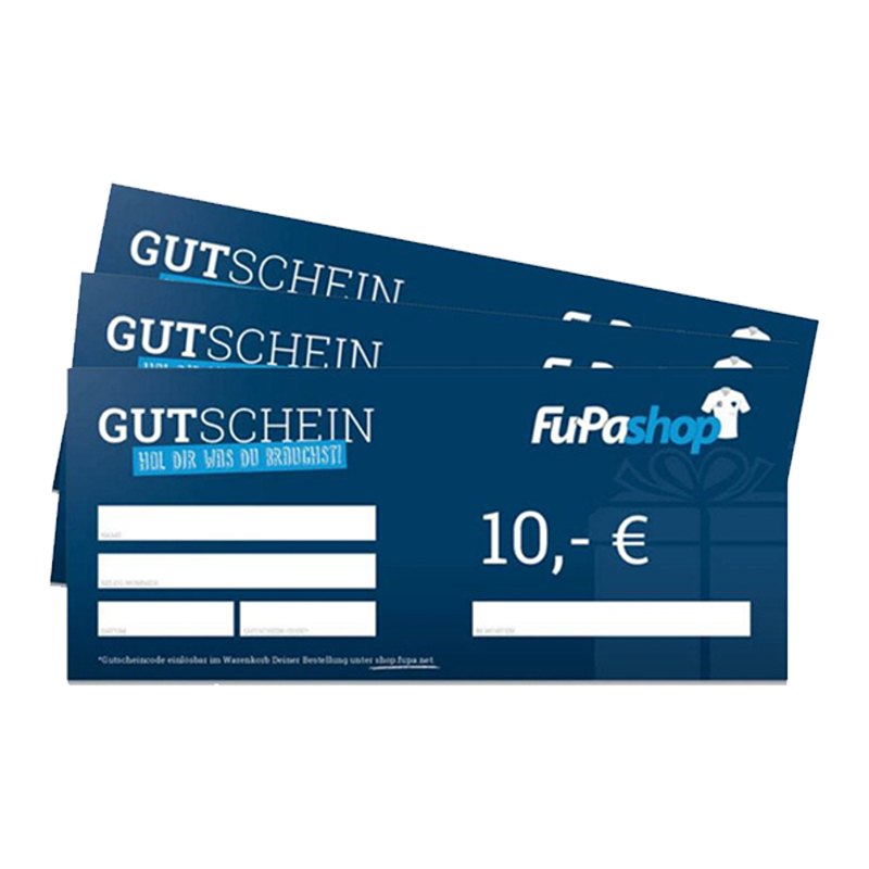 10€ Gutschein - blau