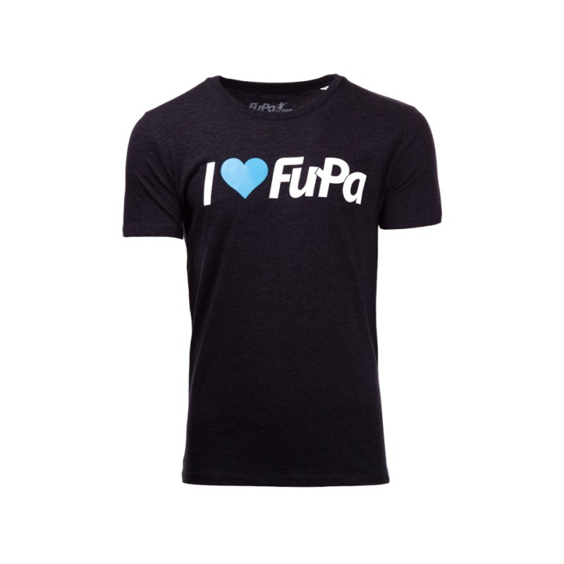 FuPa Shirt I love FuPa Heather Schwarz Denim - schwarz