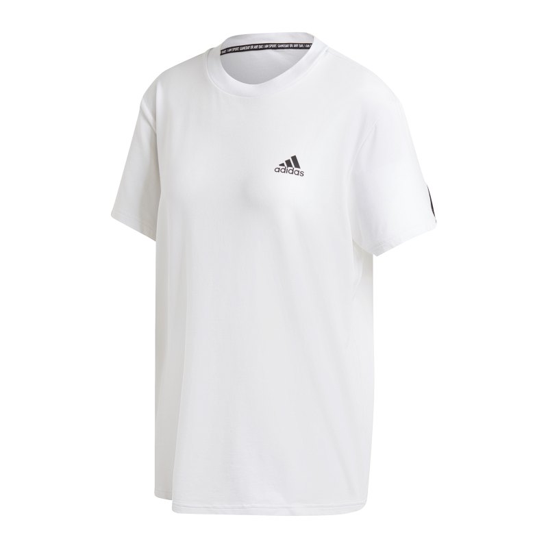 adidas Must Haves 3 Stripes T-Shirt Damen Weiss - weiss