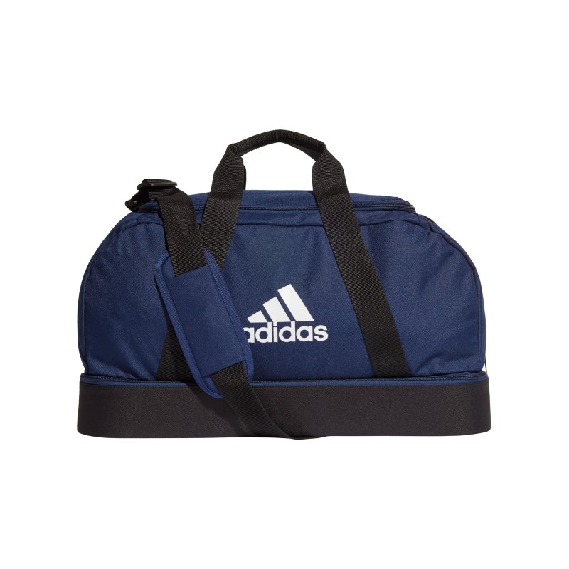 adidas Tiro Duffel Bag Gr. S mit Bodenfach Blau - blau