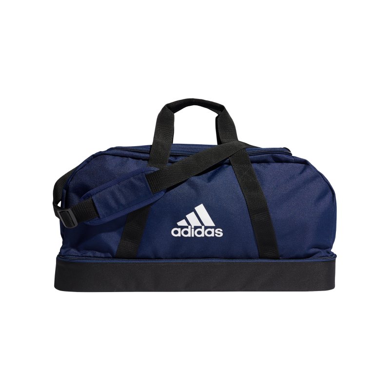 adidas Tiro Duffel Bag Gr. M mit Bodenfach Blau - blau