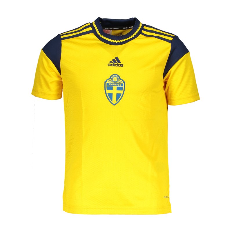 adidas Schweden Trikot Home Frauen EM 2022 Kids Gelb - gelb