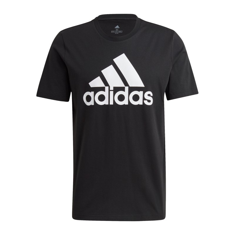 adidas Essentials T-Shirt Schwarz Weiss - schwarz
