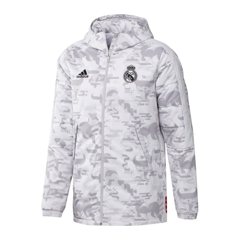 adidas Real Madrid CNY Padded Jacke Weiss - weiss