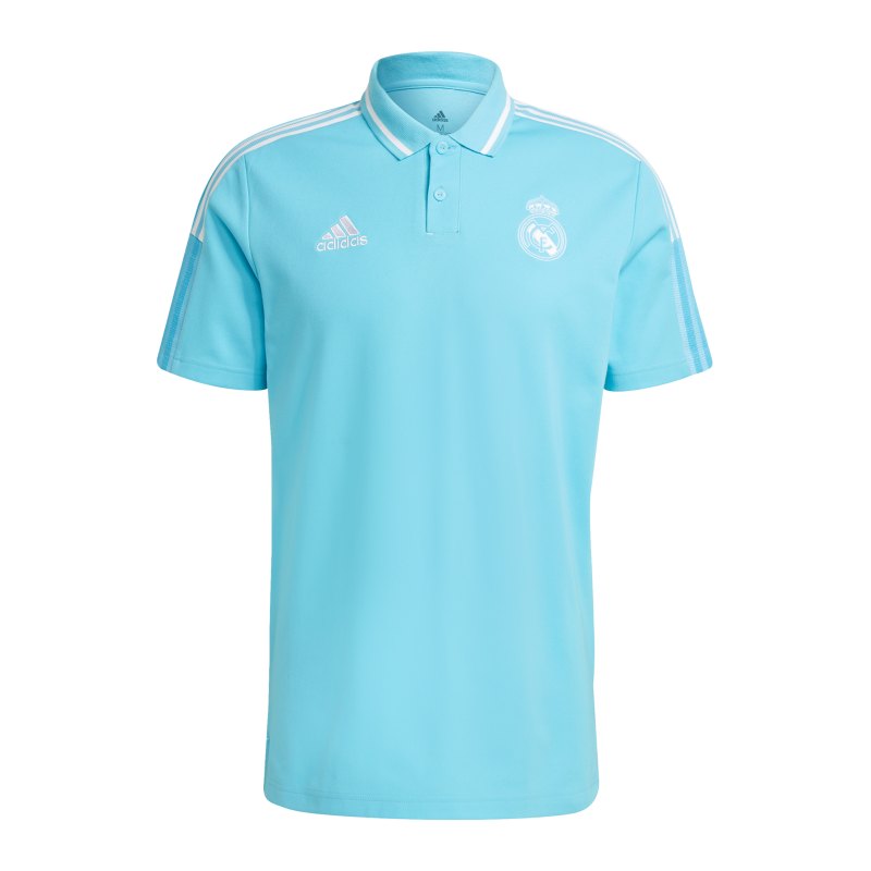 adidas Real Madrid Poloshirt Hellblau - blau