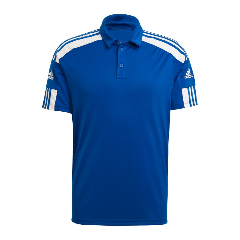 adidas Squadra 21 Poloshirt Blau Weiss - blau