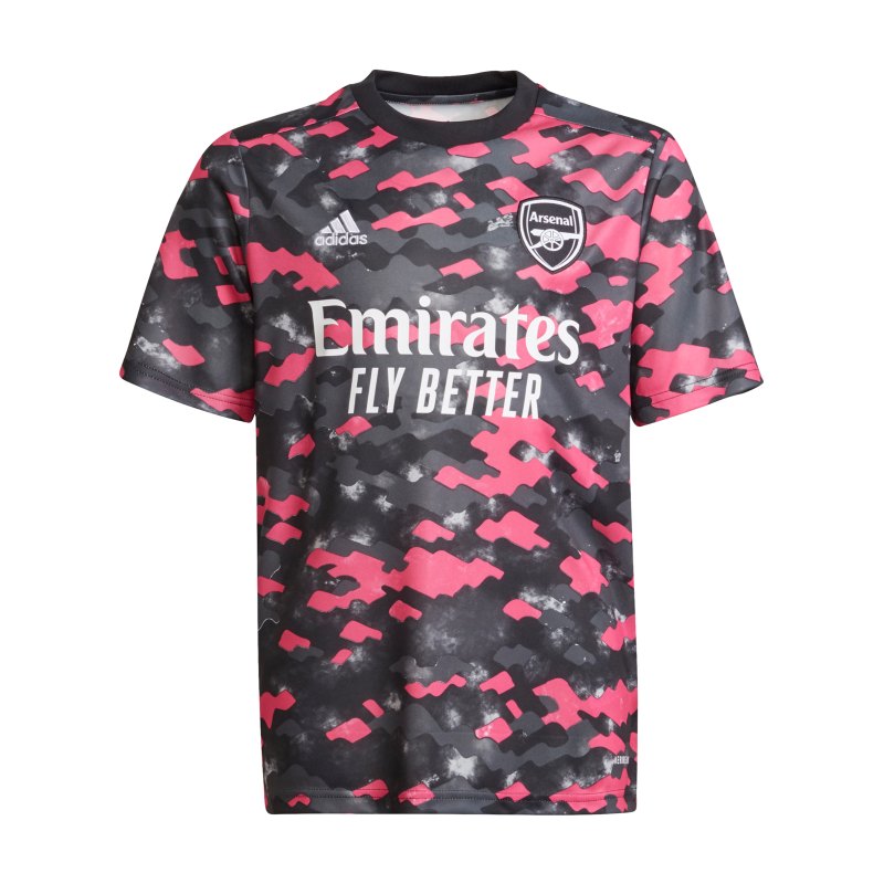 adidas FC Arsenal London Prematch Shirt 2021/2022 Kids Pink Schwarz - pink