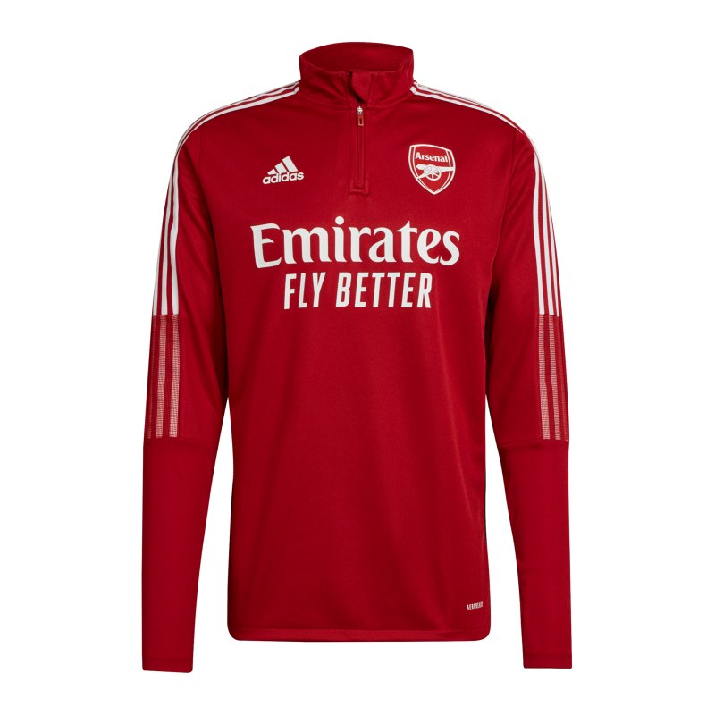 adidas FC Arsenal London HalfZip Sweatshirt Rot - rot