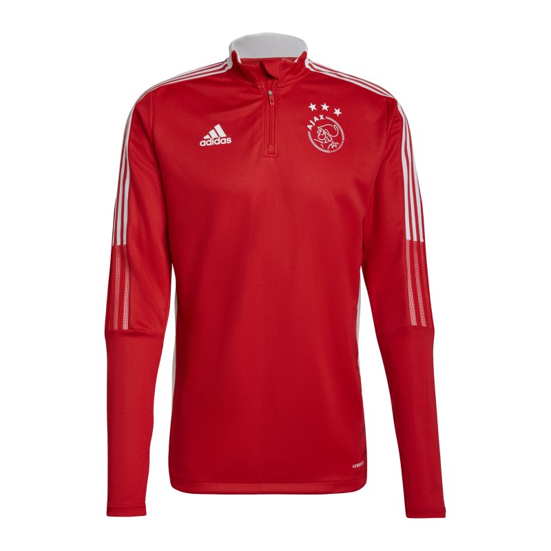 adidas Ajax Amsterdam HalfZip Sweatshirt Rot - rot