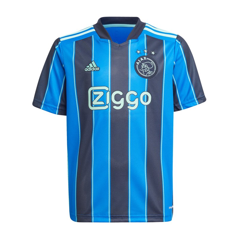 adidas Ajax Amsterdam Trikot Away 2021/2022 Kids Blau - blau
