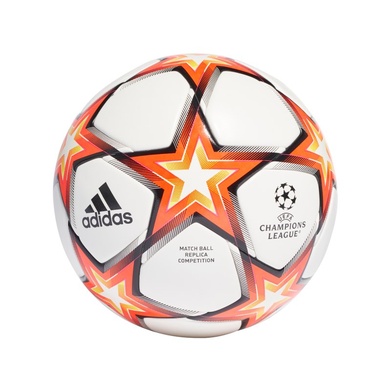 adidas UCL Finale 21 Spielball Competition Weiss Rot - rot