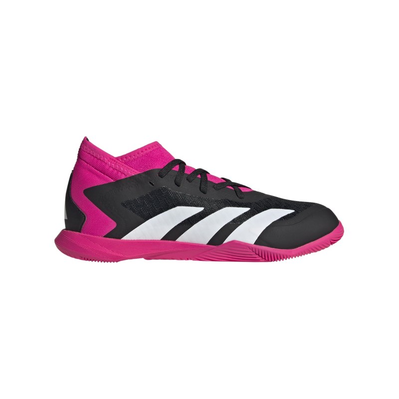 adidas Predator Accuracy.3 IN Halle Own Your Football Kids Schwarz Weiss Pink - schwarz