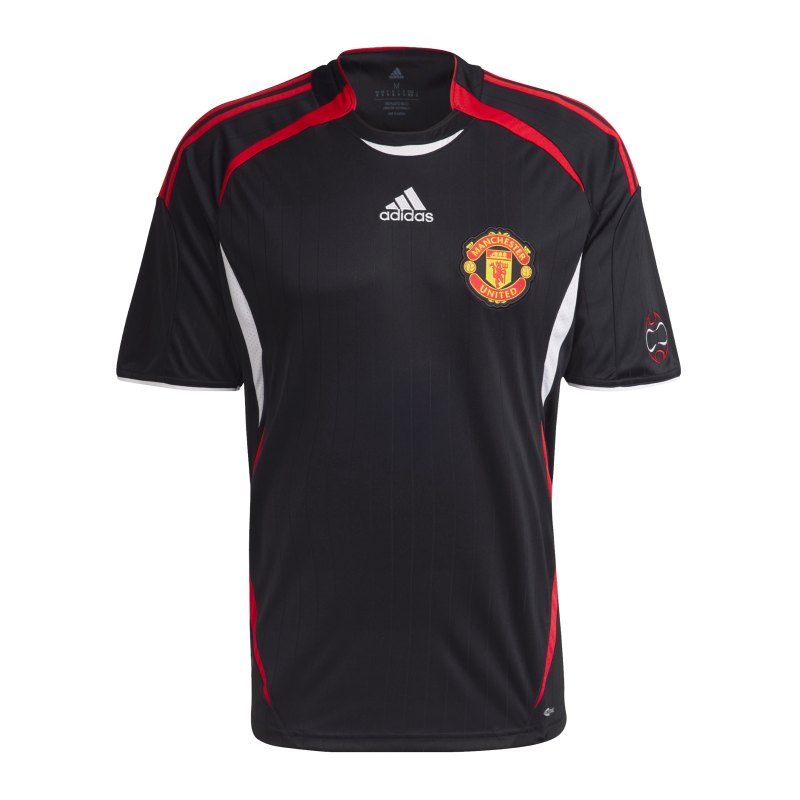 adidas Manchester United Loose Trainingsshirt Schwarz - schwarz