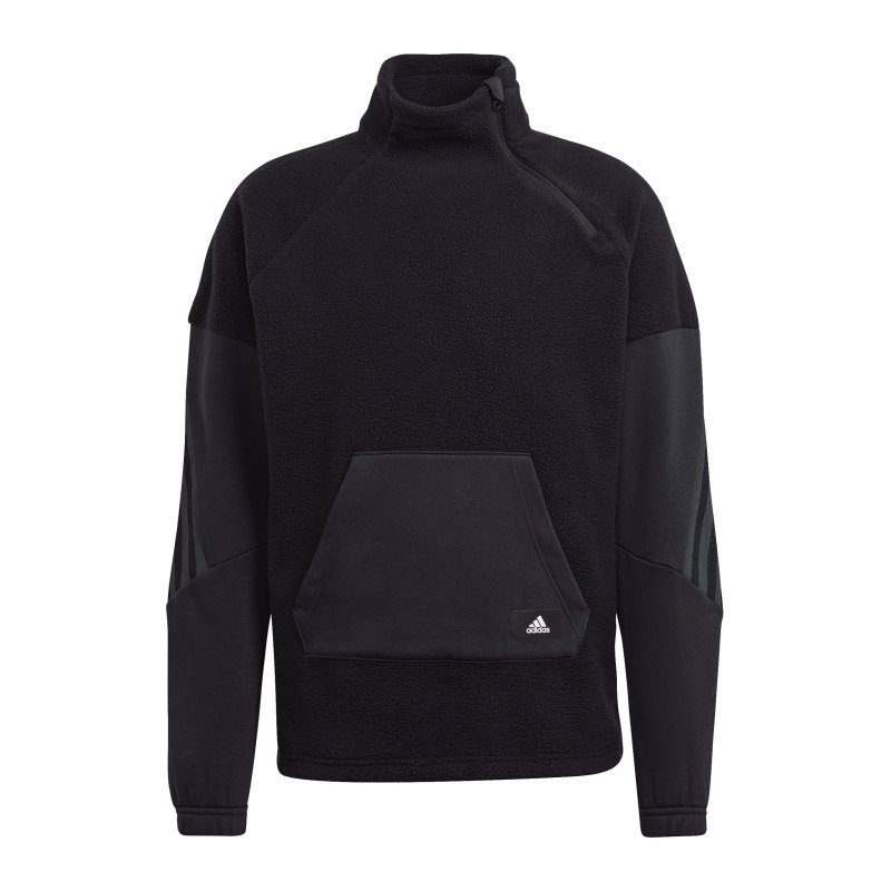 adidas HalfZip Sweatshirt Schwarz - schwarz