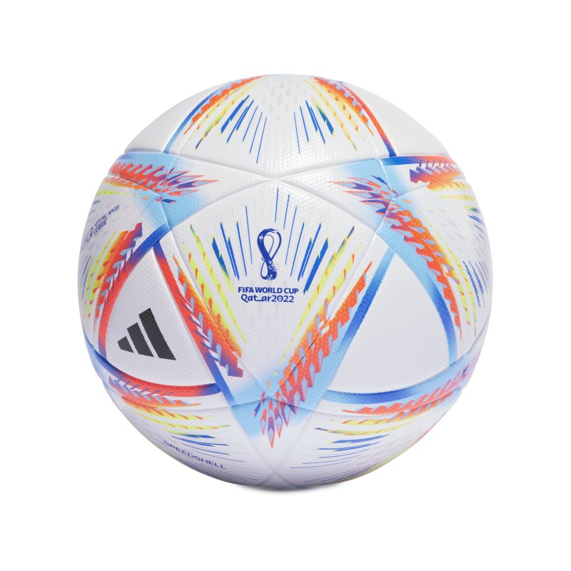 adidas Al Rihla League Box Trainingsball WM22 Weiss - weiss