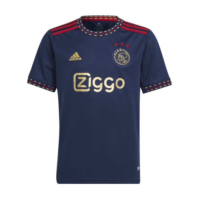 adidas Ajax Amsterdam Trikot Away 2022/2023 Kids Blau - blau