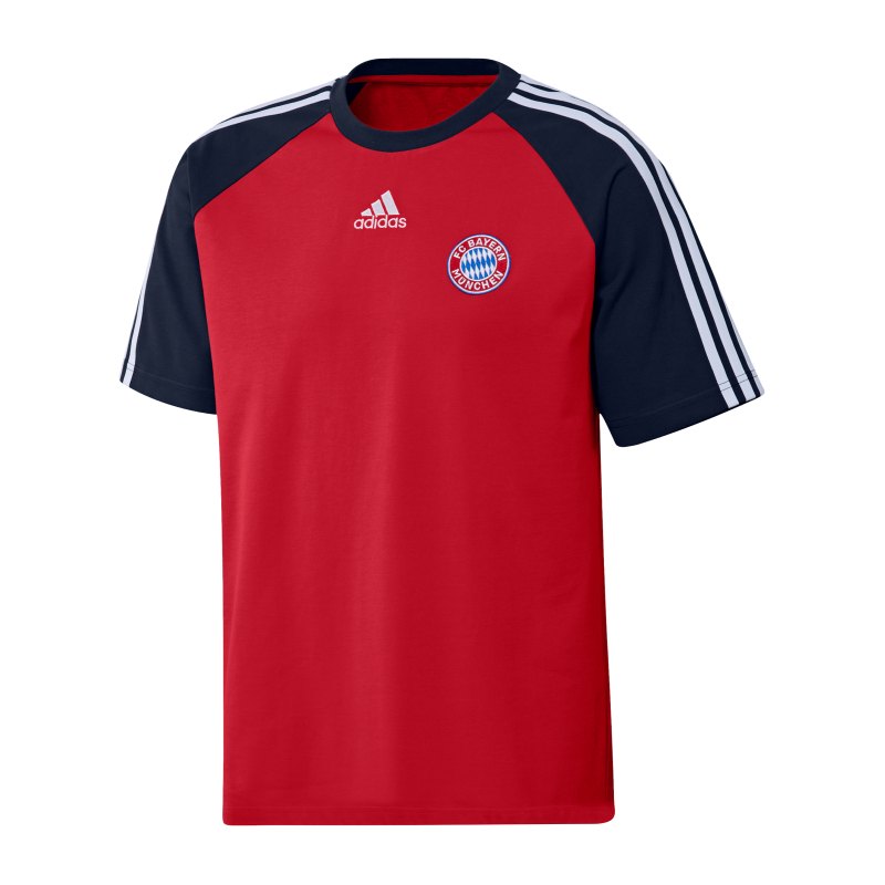 adidas FC Bayern München T-Shirt Rot Blau - rot