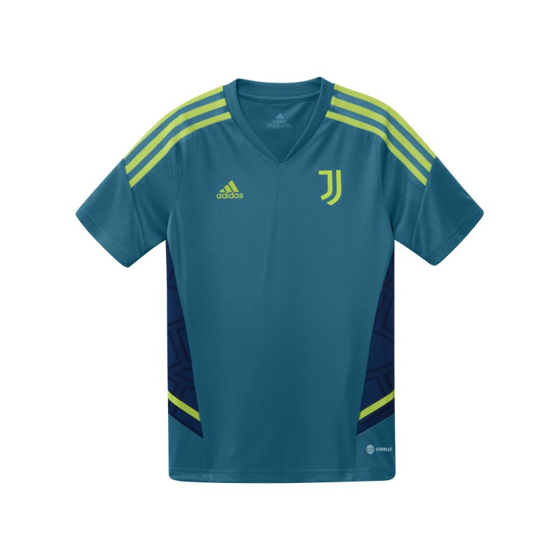 adidas Juventus Turin Trainingsshirt Kids Blau - blau