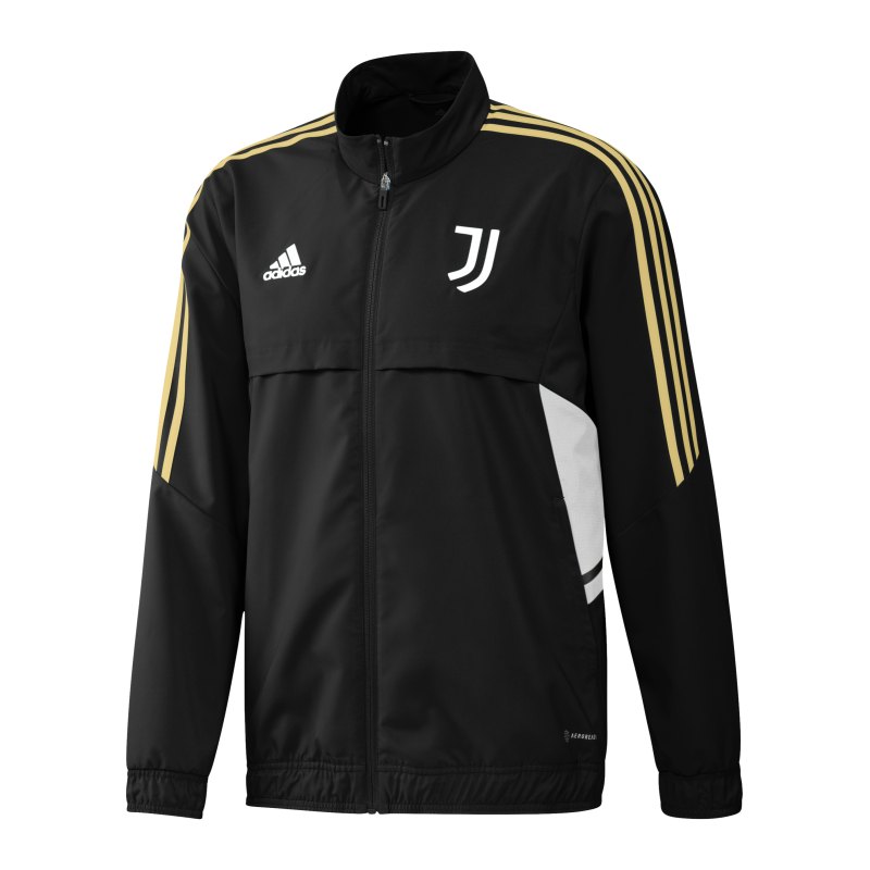 adidas Juventus Turin Prematch Jacke 2022/2023 Schwarz - schwarz