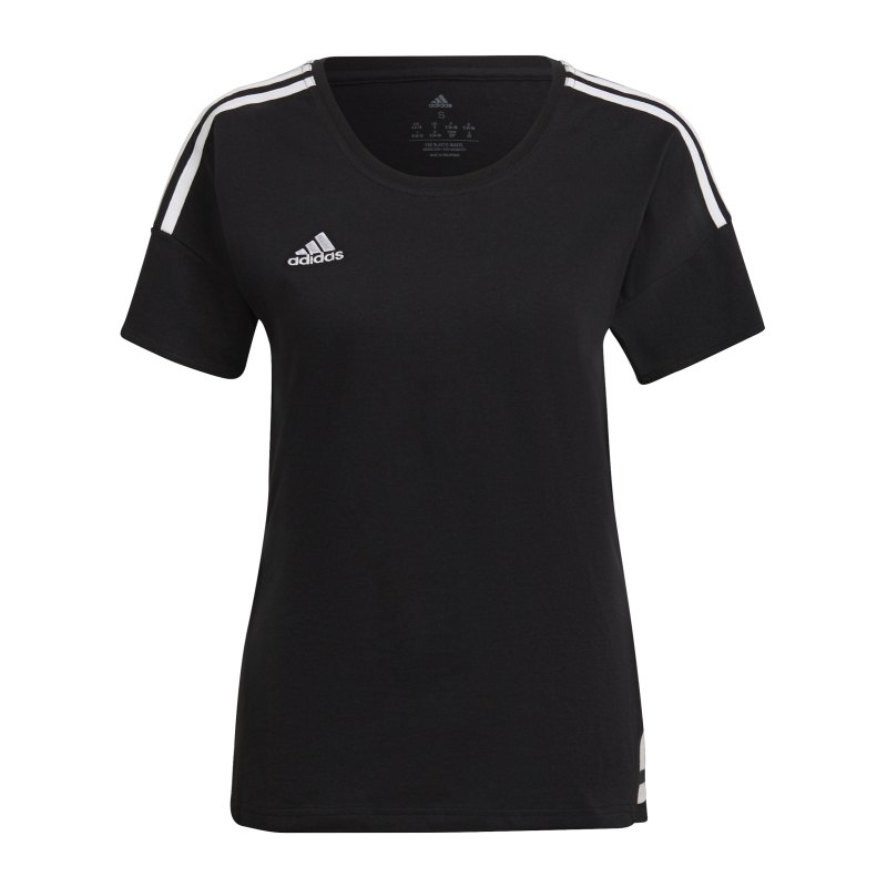 adidas Condivo 22 T-Shirt Damen Schwarz Weiss - schwarz