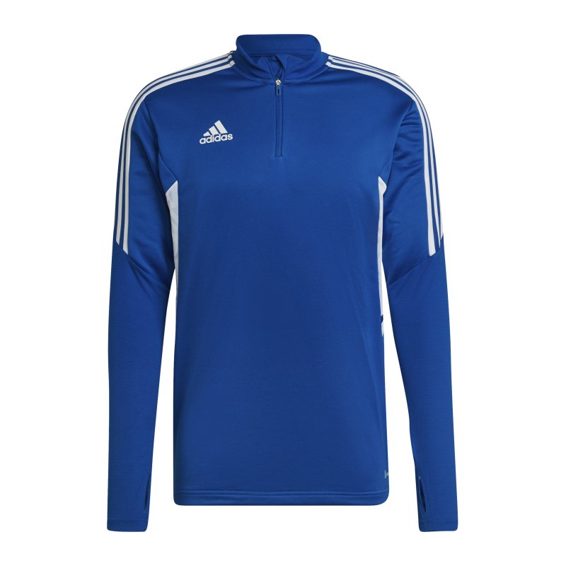 adidas Condivo 22 HalfZip Sweatshirt Blau Weiss - blau