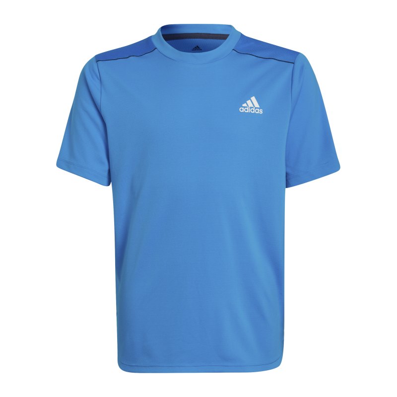adidas D4S T-Shirt Kids Blau Weiss - blau